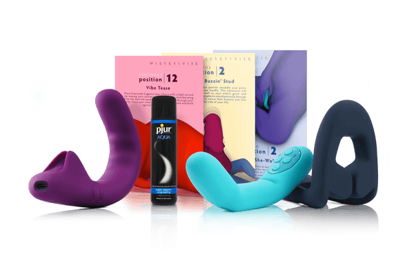 Get the award-winning, smart, bendable Crescendo 2, Tenuto 2 & Poco vibrators, the beautiful Playcards, thick and luxurious lubes together and save.