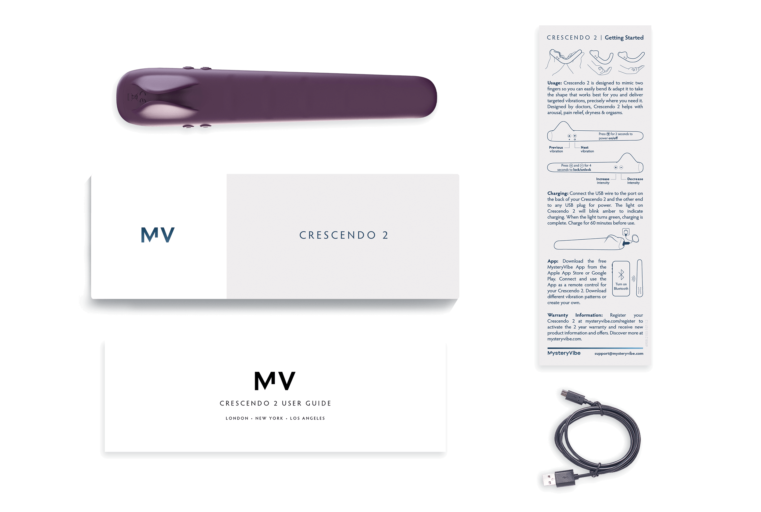 Crescendo 2 - Bendable Medical Vibrator To Boost Arousal, Intimacy & Lubrication. Doctor-Recommended, Science-Backed MysteryVibe Crescendo 2 - Bendable Medical Vibrator To Boost Arousal, Intimacy & Lubrication. Doctor-Recommended, Science-Backed MysteryVibe