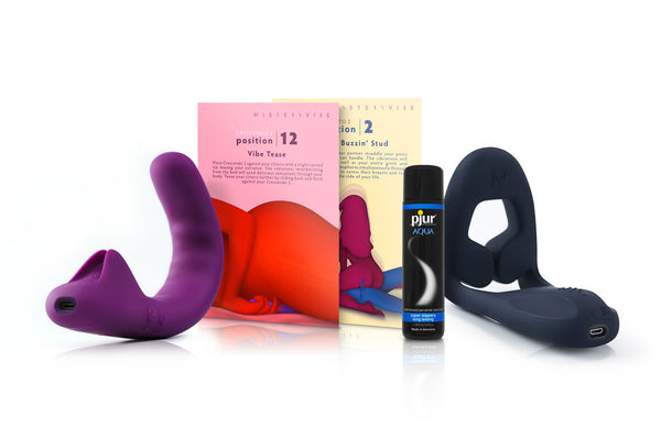 Get the award-winning, smart, adaptable Crescendo 2 & Tenuto 2 vibrators, the beautiful Playcards and thick lube together and save.